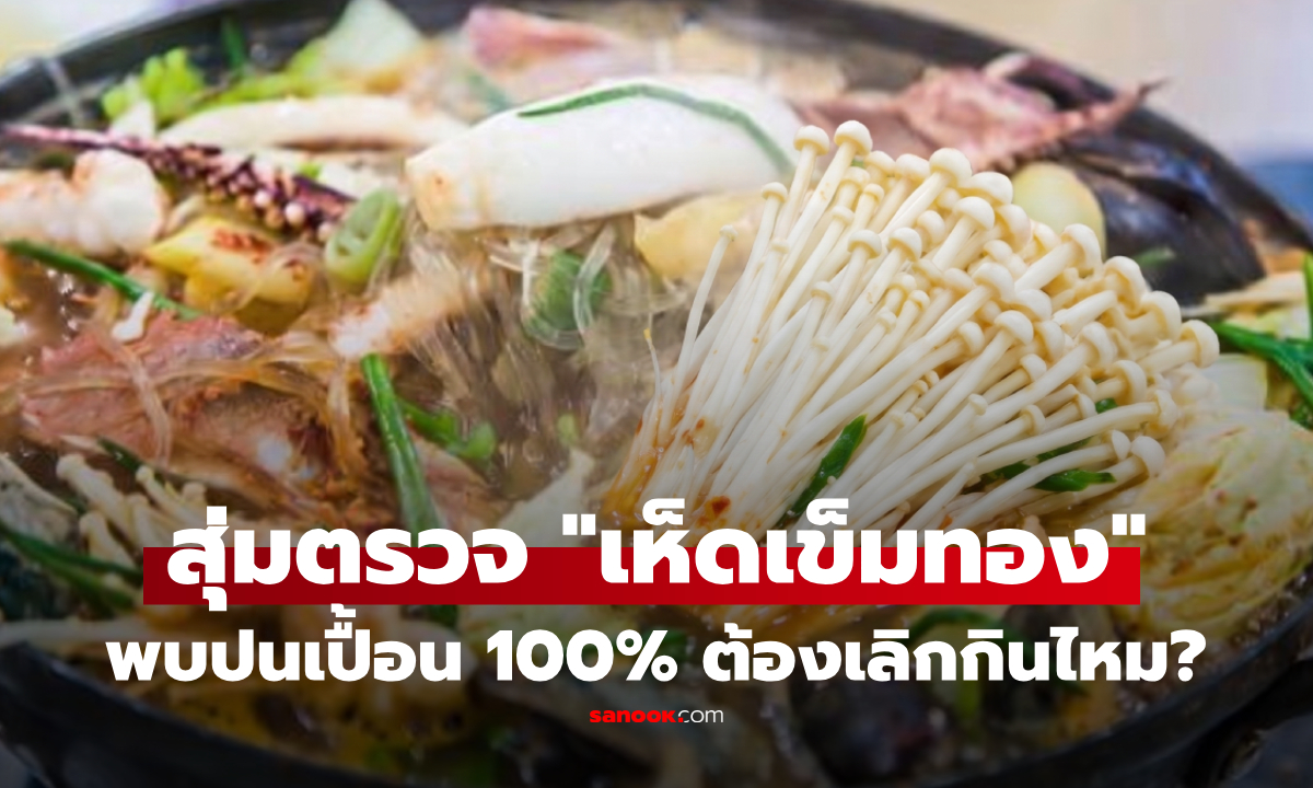 สายชาบูระวัง สุ่มตรวจ "เห็ดเข็มทอง" พบปนเปื้อน 100% เผยกลุ่มไหนควรเลี่ยง?