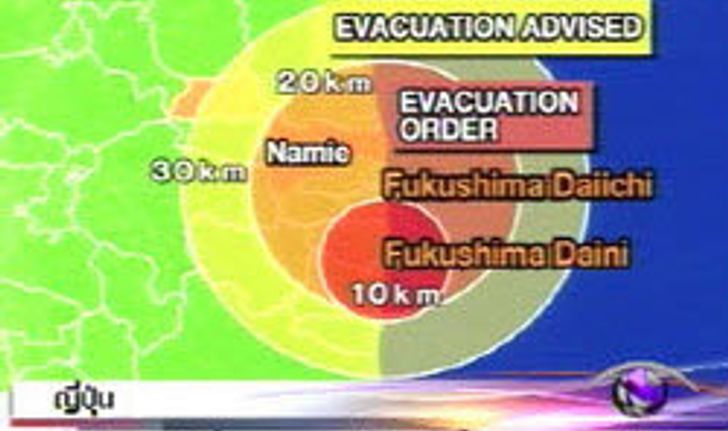 กัมมันตรังสี 30 กม. พุ่งเกินระดับคนอาศัยอยู่ได้