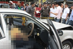 เลือดร้อน! ขับรถปาดหน้าแทงเสี่ยร้านแก๊สดับ