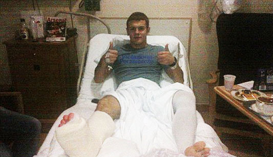 วิลเชียร์ผ่าตัดข้อเท้าฉลุยคาดพักยาว5เดือน