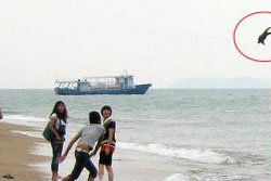 วัยรุ่นจีนสุดโหด โยนลูกหมาเป็น ๆ ลงทะเล