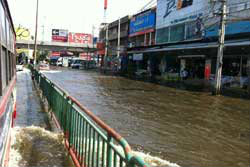 น้ำย่านนวมินทร์ตัดรามอินทรา ก.ม.8ทรงตัว