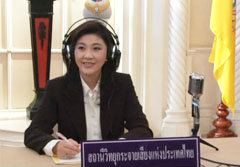 ยิ่งลักษณ์ รับเหนื่อยแต่ไม่ท้อ ไม่ยอมให้ใครขวางแก้น้ำท่วม