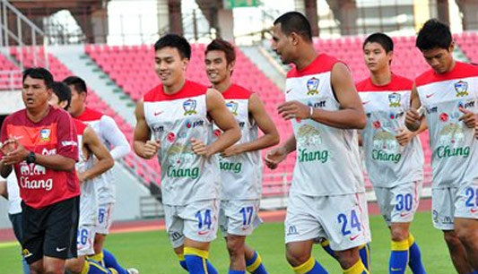 ทีมชาติไทยชุดคิงส์คัพ ลงซ้อมวันแรกที่สนามราชมังฯ