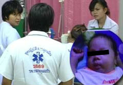 เครียดทะเลาะเมีย พ่อทำร้ายลูกวัย 5 เดือน