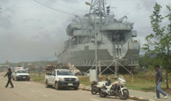 ระทึก! ไฟไหม้พิพิธภัณฑ์เรือรบหลวงลันตา