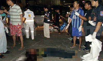 ขี่จยย.กับเพื่อน สุนัขตัดหน้า เสียหลักคอเสียบแฮนด์ดับสยอง