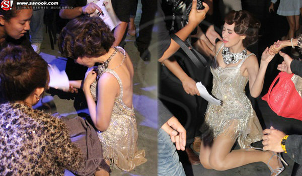 ร่วง “พลอย เฌอมาลย์” เป็นลมล้มทั้งยืน!!