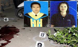 เพื่อนบ้านเจ้าอารมณ์กราดยิงผัวเมียดับ 2 ศพ