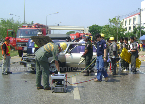 ลำปางซ้อมแผนป้องกันและระงับอุบัติภัย