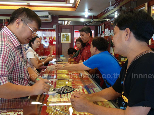 บรรยากาศการซื้อขายทองที่อ.หาดใหญ่ยังคึก