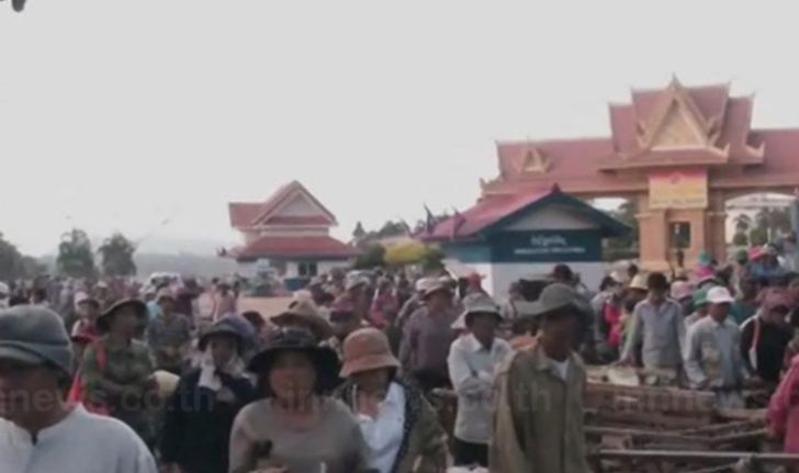 ชาวกัมพูชานับพันหนีแล้งมารับจ้างในไทย