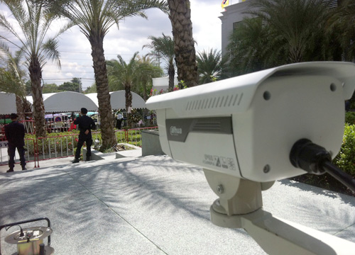 แดงชุมนุมเงียบเหงา-วงจรปิดบันทึกภาพ24ช.ม.