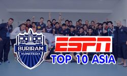 สื่อนอก ESPN ยกบุรีรัมย์ ยูไนเต็ด ติด 1 ใน 10 ทีมฟุตบอลชั้นนำของเอเชีย