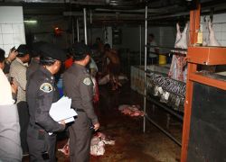 ปทส.ตรวจโรงเชือดหมูคลองเตยทิ้งน้ำเสีย