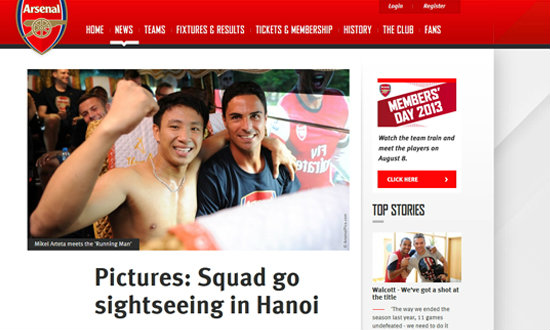 รันนิ่งแมน! แฟนชาวเวียดนามวิ่งตามรถอาร์เซนอล 5 กิโลเมตร