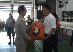 องค์โสมพระราชทานถุงยังชีพน้ำท่วมจันทบุรี