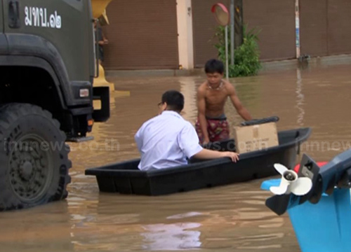 น้ำท่วมกบินทร์บุรียังทรงตัว-ศรีมหาโพธิน่าห่วง