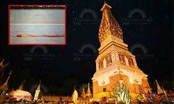 ปชช.ทั่วสารทิศแห่ร่วมพิธี "สัตนาคารำลึก" แน่น "วัดพระธาตุพนมฯ" ฮือฮา! พบพญานาคโผล่กลางน้ำโขง