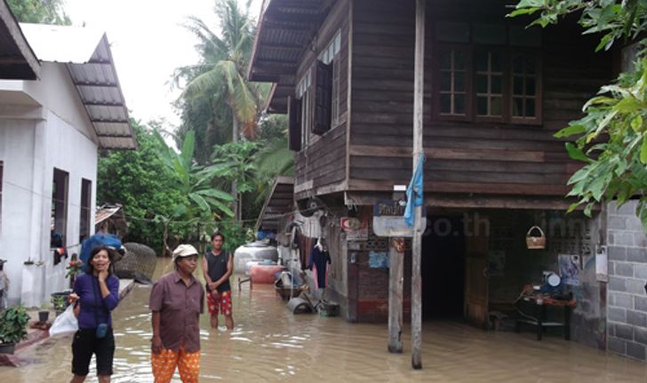 น้ำท่วมสุรินทร์ตายแล้ว18ราย-น้ำมูลเอ่อท่วม