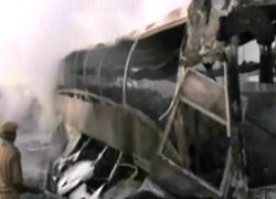 รถบัสระเบิดในรัฐอานธรประเทศเจ็บสาหัส4