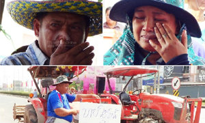 ม็อบชาวนาพิษณุโลก พากันร่ำไห้ หลังถูกบีบให้สลายชุมนุม คนในครอบครัวถูกข่มขู่