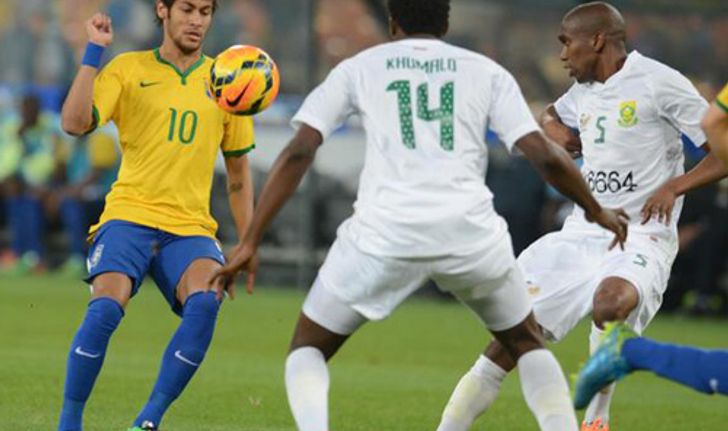 แซมบ้าโหดบุกถล่มแอฟริกาใต้5-0,เนย์มาร์ซัด3
