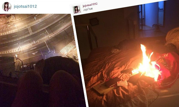 สาวจีนถ่ายทอดสดฆ่าตัวตาย ผ่านอินสตาแกรม jojotsai1012