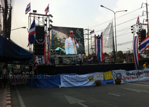 เวทีกปปส.แจ้งวัฒนะช่วงเย็นคึกคักไร้เหตุป่วน