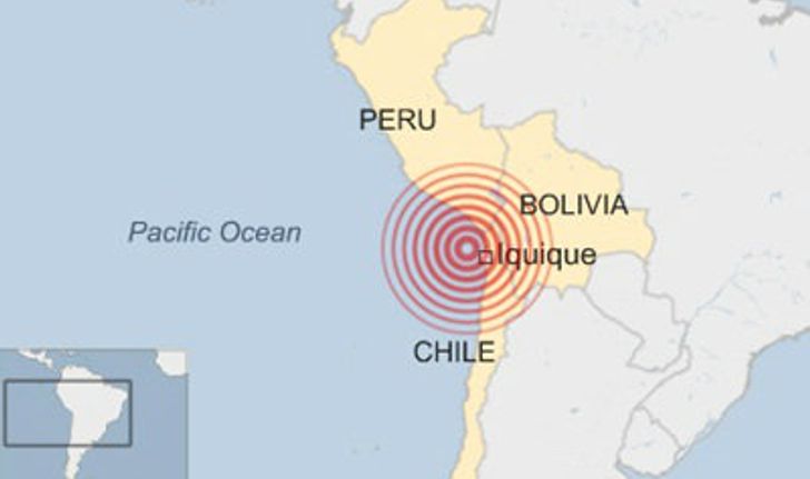 แผ่นดินไหว 8.2 ประเทศชิลี เตือนคลื่นสึนามิในแปซิฟิก