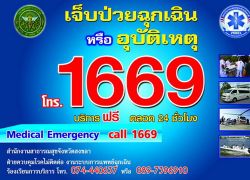 สธ.พบคนโทรป่วนสายด่วน 1669 ผู้บาดเจ็บอาจเสียชีวิตได้