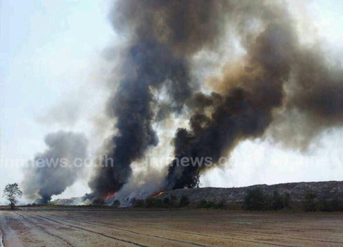 คืบไฟไหม้บ่อขยะไฟยังโหมคุมเพลิงไม่ได้