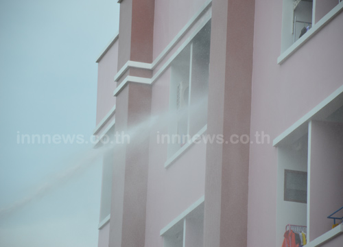 เพลิงไหม้หอพักหญิง หน้า ม.อ.ตรัง  วิ่งหนีตาย