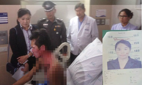 รวบสาวใหญ่สาดน้ำกรดใส่หนุ่มกัมพูชาจนตาบอด อ้างแค้นไม่รับผิดชอบลูกในท้อง