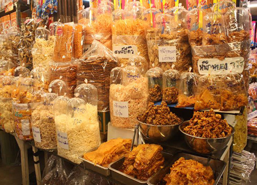 ราคาอาหารทะเลแห้งตลาดหนองมนยังคงที่