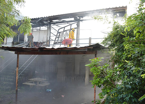ไฟไหม้บ้านพัก จนท.แขวงการทางตรัง
