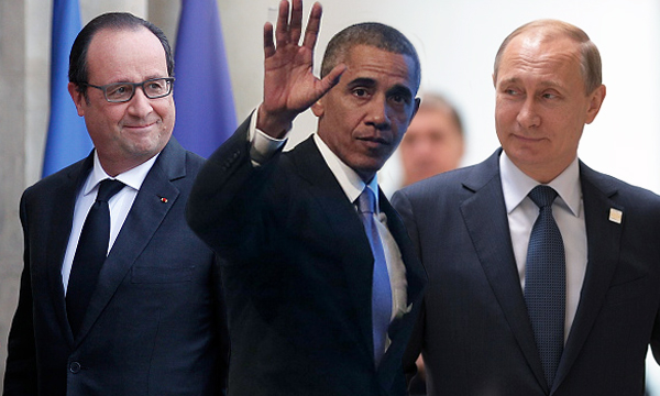 ผู้นำฝรั่งเศส นัดถกสหรัฐ-รัสเซีย ถล่มหนัก IS
