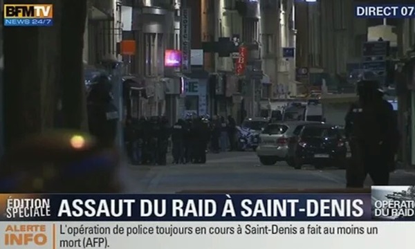 ตร.ฝรั่งเศสบุกค้นเป้าหมาย ล่าคนร้ายตาย 3 เจ็บ 1