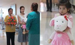 พระองค์โสมฯ ประทานดอกไม้เยี่ยม "ปอ ทฤษฎี" ตุ๊กตาให้ น้องมะลิ