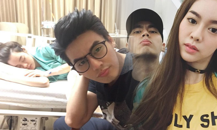 ดูแลดี๊ดี 'ฮั่น' ตามเฝ้าไข้ 'ไอซ์ ปรีชญา' ป่วยลำไส้อักเสบ