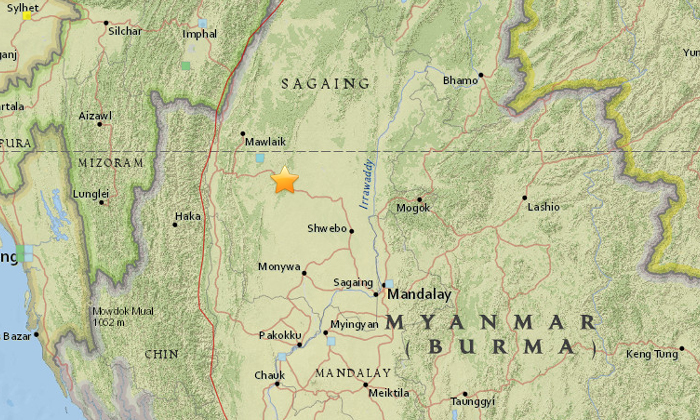 แผ่นดินไหวบนบก ขนาด 6.9 พรมแดนเมียนมา-อินเดีย