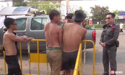 ตำรวจจับปรับ 3 หนุ่ม เปลือยอกเล่นสงกรานต์ใน "เขตห้ามถอด"