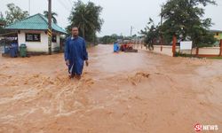 โคราชฝนตกต่อเนื่อง เกิดน้ำป่าไหลเข้าท่วมอำเภอพิมาย