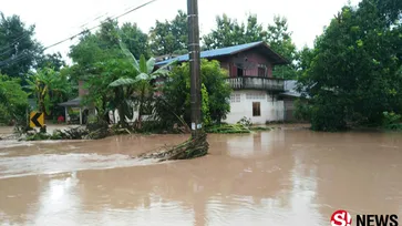 น้ำป่าท่วมน่าน 4 อำเภอ บ้านเรือน ถนน สะพาน ไร่นาทรัพย์สินชาวบ้านเสียหายจำนวนมาก