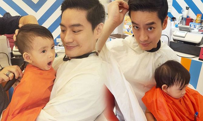 หล่อเป๊ะได้พ่อ "น้องอลัน" ตัดผมครั้งแรกในชีวิต