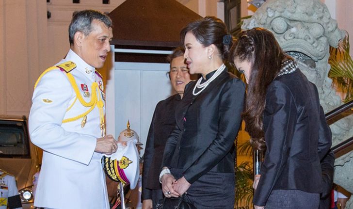 พระราชโอรส และ พระราชธิดา ในพระราชพิธีสวดพระอภิธรรม