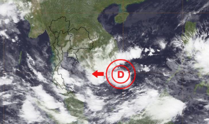 อุตุฯ จับตาพายุดีเปรสชั่นลูกใหม่ ทิศทางเข้าทางแหลมญวน
