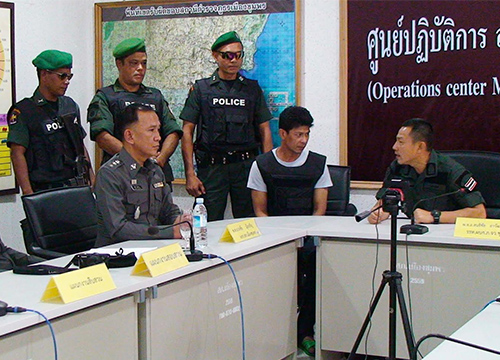 ตร.นำตัวมือปืนยิง2สามีภรรยาชุมพรทำแผนฯ
