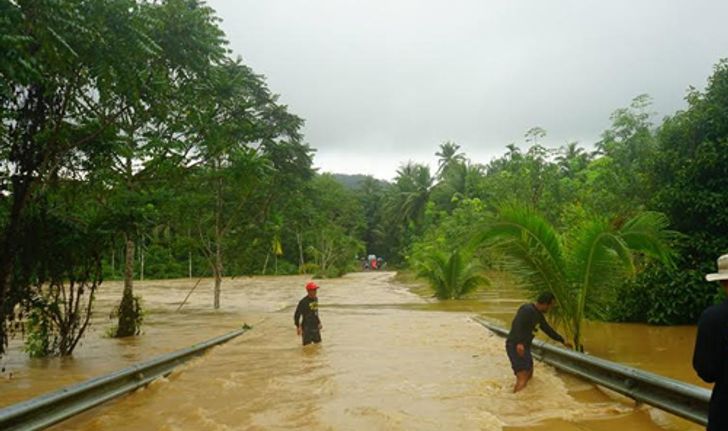 ฝนถล่มพัทลุงต่อเนื่องทำน้ำป่าไหลหลาก-ดินสไลด์