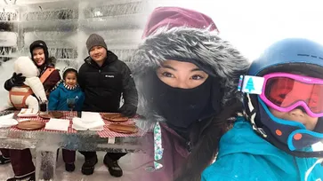 พลอย จินดาโชติ ลุยหิมะกับสามีและลูกๆ ที่ไม่ค่อยออกสื่อ